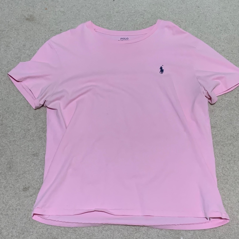 Pink polo shirt